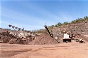 Blooming Glen Quarry: The crushing plat and Blooming Glen Quarry.