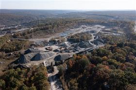 Hawley Quarry: Hawley Quarry from above.