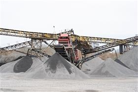 Plumstead Quarry: The secondary and portable plant at Plumstead Quarry.