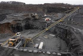 Plumstead Quarry: The new primary crusher at Plumstead Quarry.