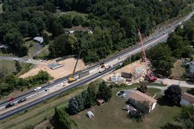 Structures Division: Two Structures Division crew work on the Vera Cruz Bridge replacement project.